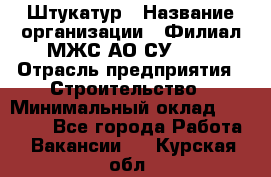 Штукатур › Название организации ­ Филиал МЖС АО СУ-155 › Отрасль предприятия ­ Строительство › Минимальный оклад ­ 35 000 - Все города Работа » Вакансии   . Курская обл.